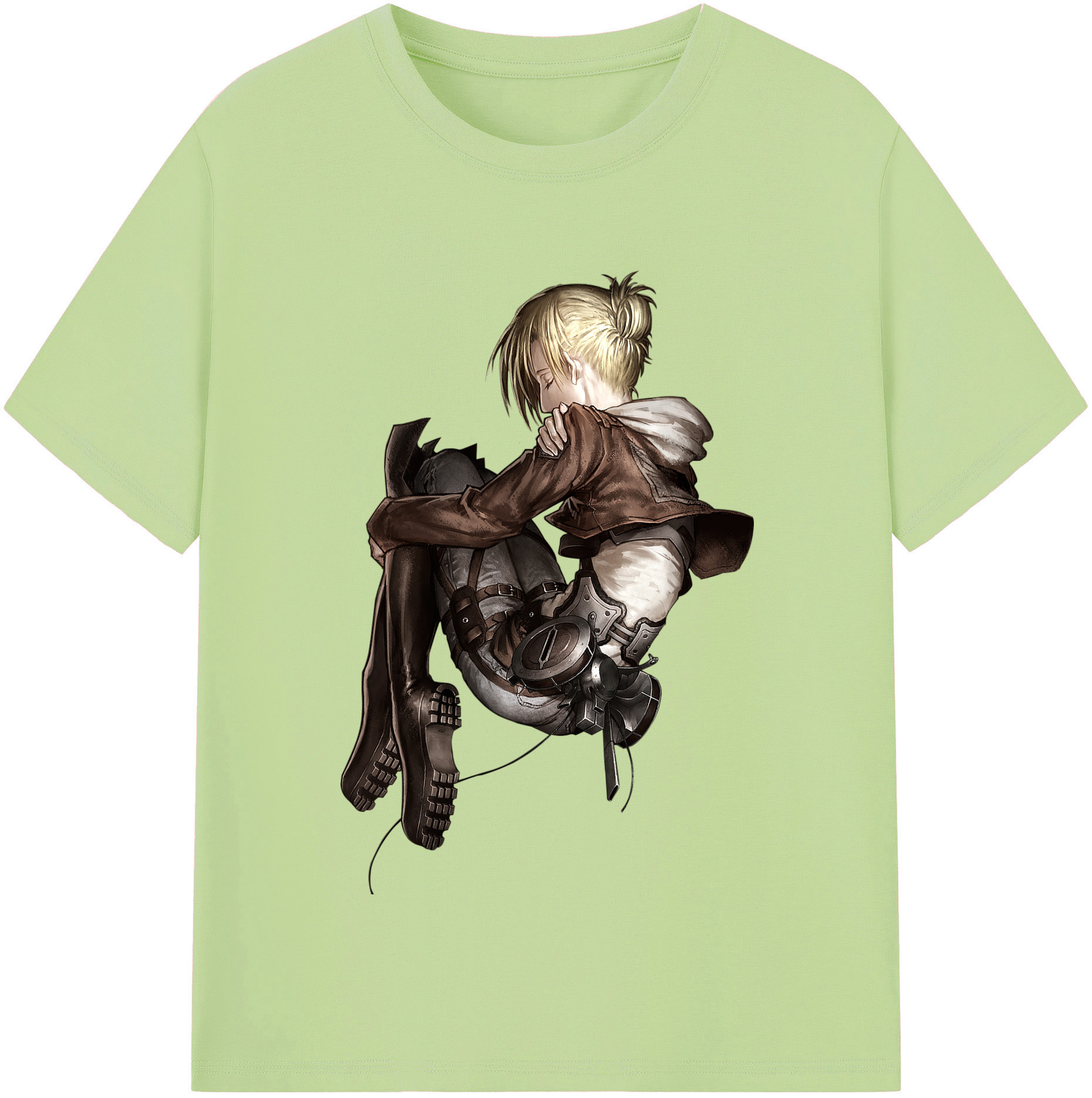 （画像用） 進撃の巨人 アニ・レオンハート Attack on Titan Annie Leonhart 綿100％半袖Tシャツ（フロントプリント）